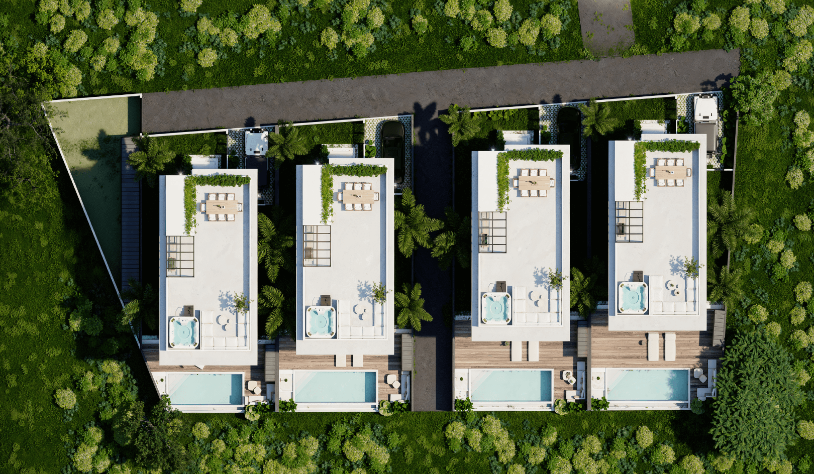 Aerial view of Panglao Island beaches