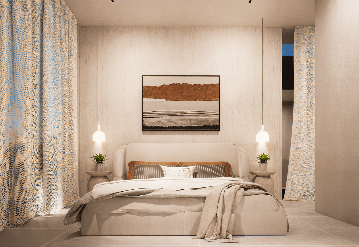 Villa bedroom interior