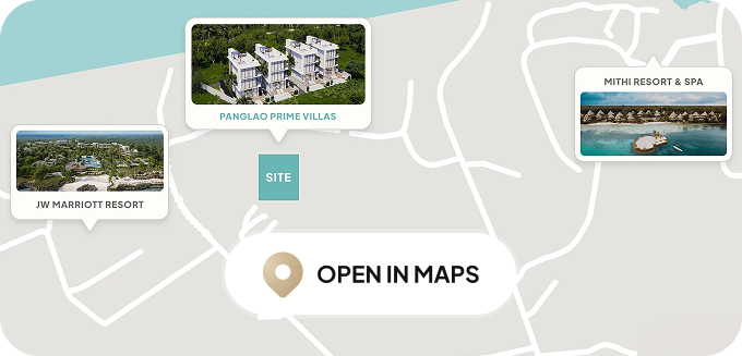 Panglao Prime Villas Location Map